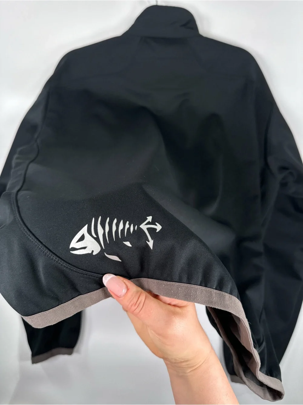 Descente Softshell Jacket Fleece Lined Full Zip Black S